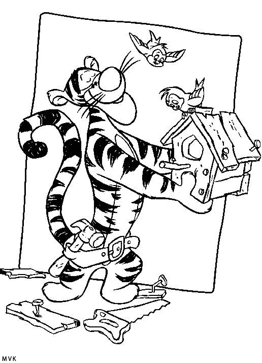 Mega Veel Kleurplaten * winnie de poeh tijgertje